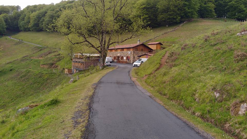 Path leading up to a hostel